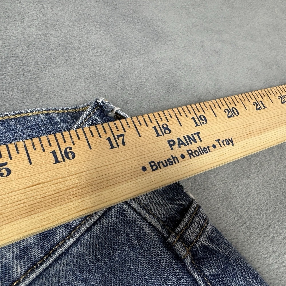 J. Crew Factory Mid Blue Wide-Leg Cropped Jeans - Picture 8 of 10
